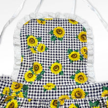 Load image into Gallery viewer, Sunflowers×plaids Lace Apron Toddler OS
