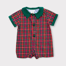 Load image into Gallery viewer, Vintage Chabre Plaid Rompers/Shortall 12M (70-75cm)
