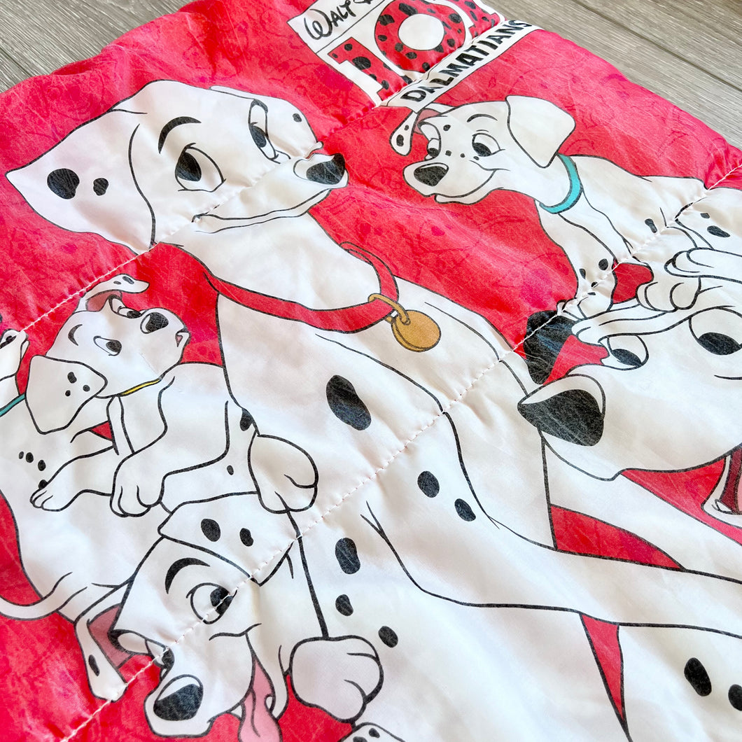 Vintage Walt Disney 101 Dalmatians Sleeping Bag Red