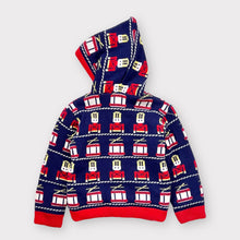 Load image into Gallery viewer, Vintage Marching/Striped Reversible Hoodie Sweater Jacket 2/3T (90-95cm)
