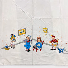 Load image into Gallery viewer, Vintage Raggedy Ann and Andy 1968 Twin Flat Sheet &amp; Pillow Case Set
