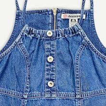 Load image into Gallery viewer, Christie Brooks Medium Wash Denim Halter Neck Dress L(6X)
