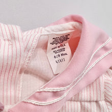 Load image into Gallery viewer, Vintage Pastel Pink Striped Sailor Collar Dress 6-9M (65-70cm)
