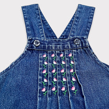 Load image into Gallery viewer, Vintage Mc Kids (McDonald’s) Denim/Flower Embroidery Dress Girl’s 7 (120cm)
