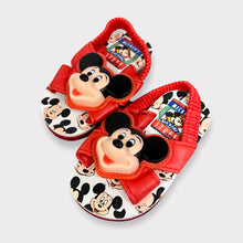 Load image into Gallery viewer, Vintage Walt Disney Mickey Mouse Strap Flip Flop Size 5
