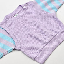 画像をギャラリービューアに読み込む, Vintage Camptown Pastel Color Striped Vest Long Sleeve T-shirts 18M (80cm)
