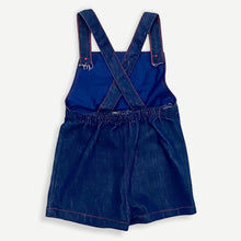 Load image into Gallery viewer, Vintage Fruits Embroidery Short Rompers/Overalls 2T
