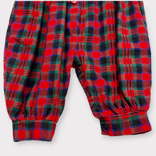 画像をギャラリービューアに読み込む, Vintage Alexis Red Plaid Jumpsuit/Rompers 6-10lbs/0-3M (60cm)
