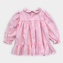 画像をギャラリービューアに読み込む, Vintage Peaches ‘N Cream Striped Smock Dress Pastel Pink 18M (80cm)
