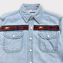 Load image into Gallery viewer, Vintage eclipse Denim/Aztec Shirts 3T (90-95cm)
